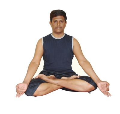 Padmasana by Krishna